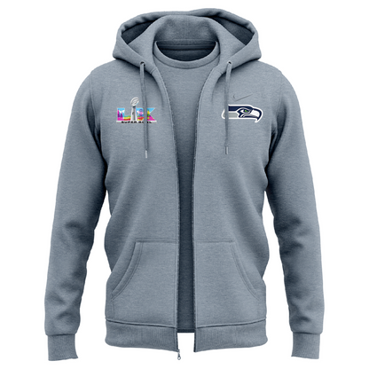 Seahawks 2026 Bowl LX Zip Hoodie