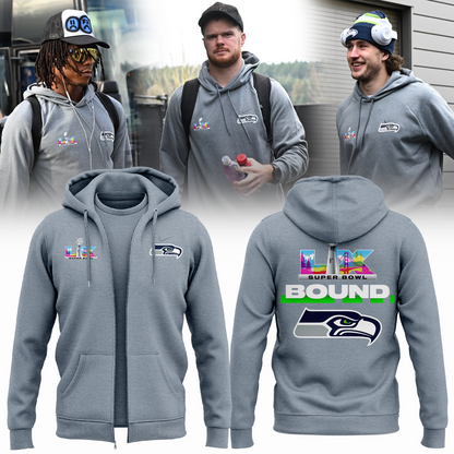 Seahawks 2026 Bowl LX Zip Hoodie