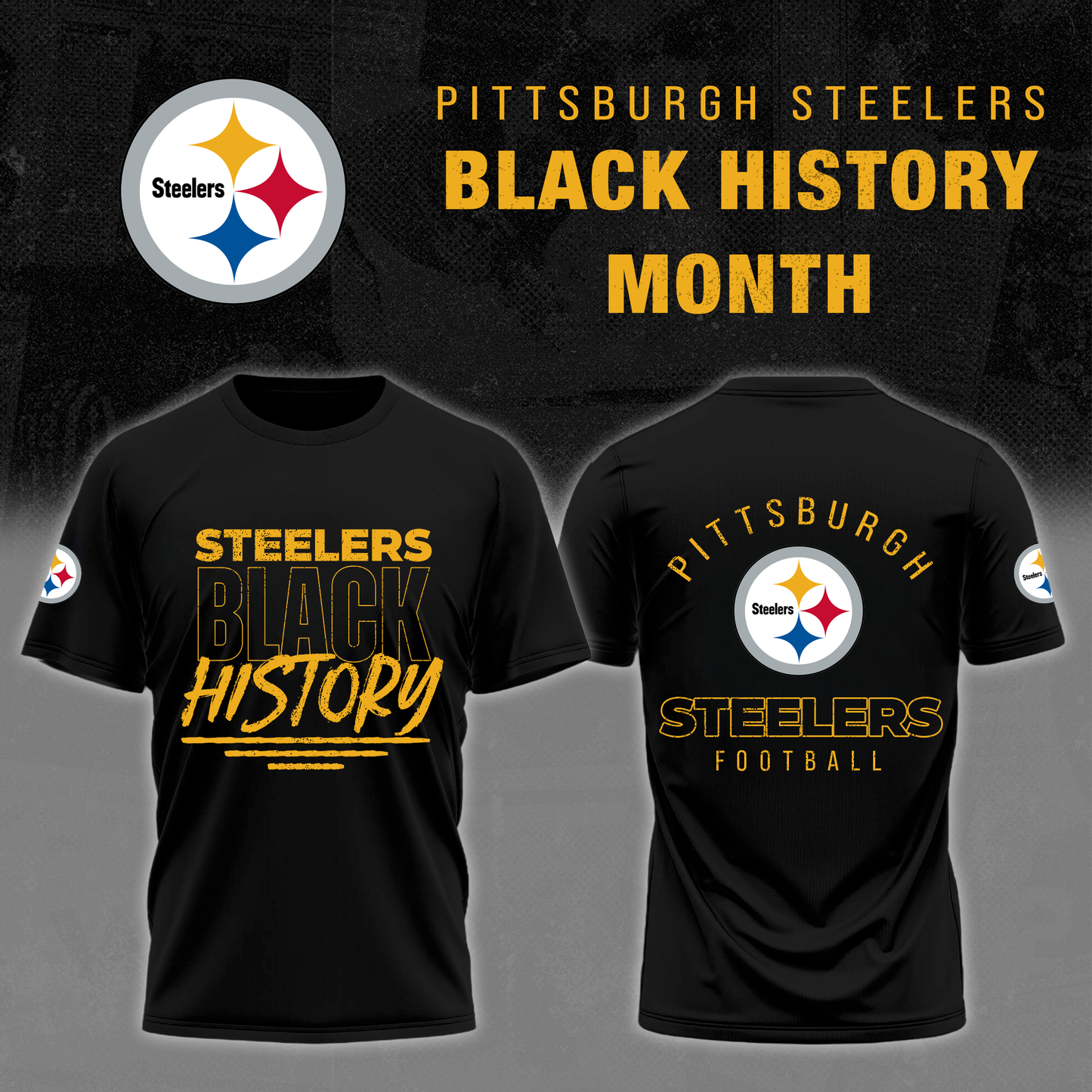 Steelers - Black History Month 2026 Limited Edition Tshirt