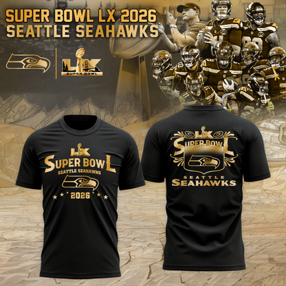 Seahawks 2026 Super Bowl LX Tshirt - Limited Editions