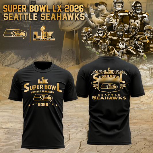 Seahawks 2026 Super Bowl LX Tshirt - Limited Editions
