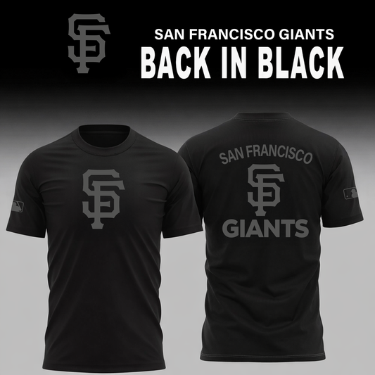 San Francisco Giants 2026 Back In Black Limited Edition T-Shirt