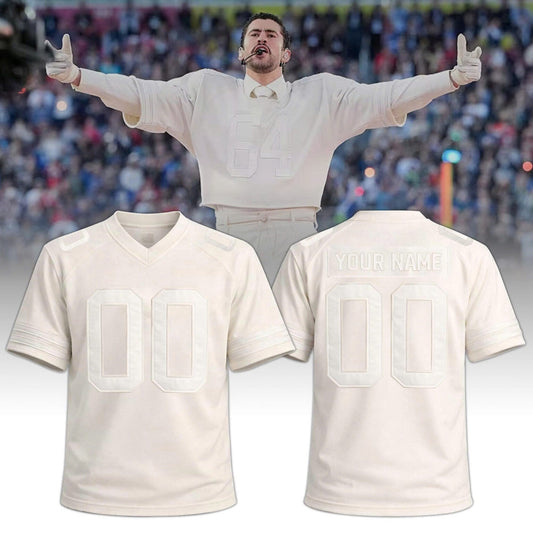 Bad Bunny Super Bowl LX White Jersey Custom Name and Number